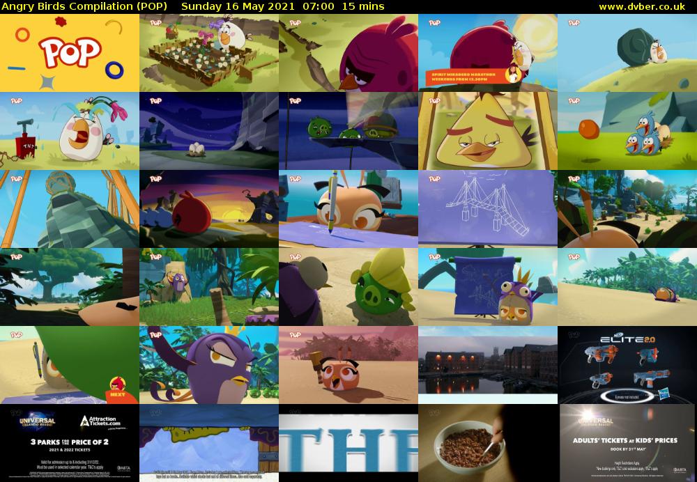 Angry Birds Compilation (POP) Sunday 16 May 2021 07:00 - 07:15