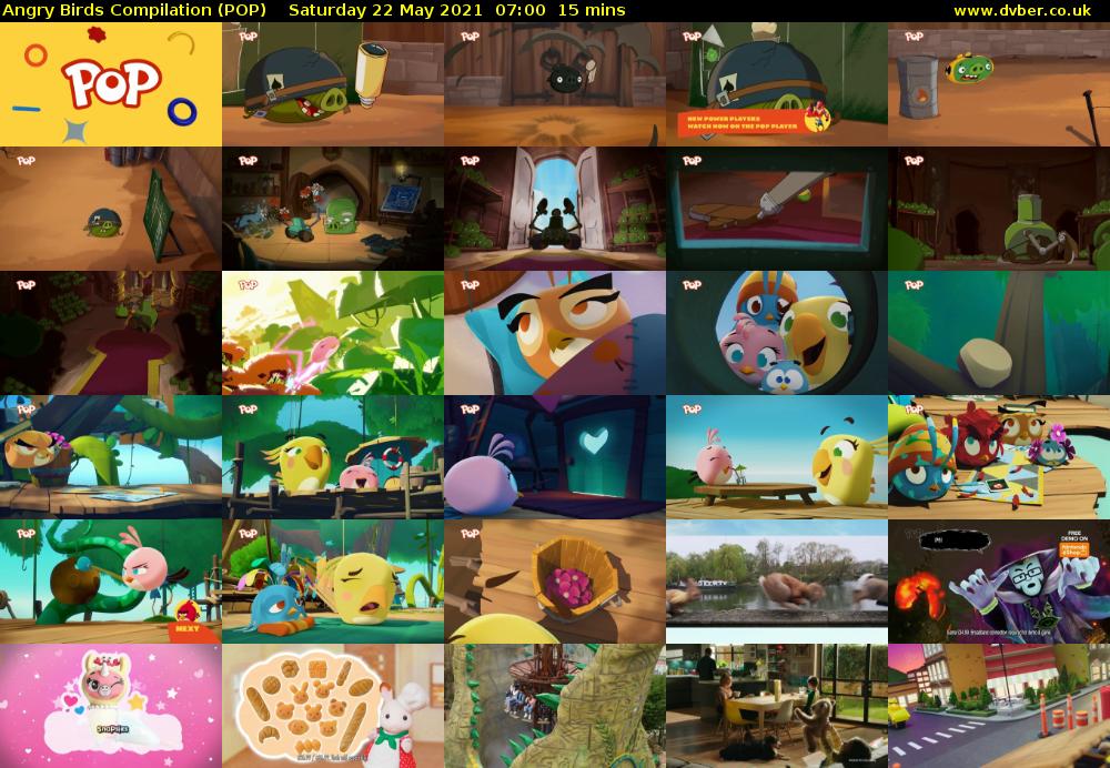 Angry Birds Compilation (POP) Saturday 22 May 2021 07:00 - 07:15