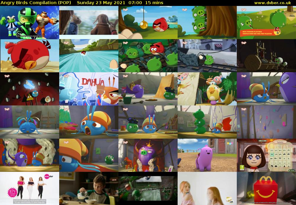 Angry Birds Compilation (POP) Sunday 23 May 2021 07:00 - 07:15