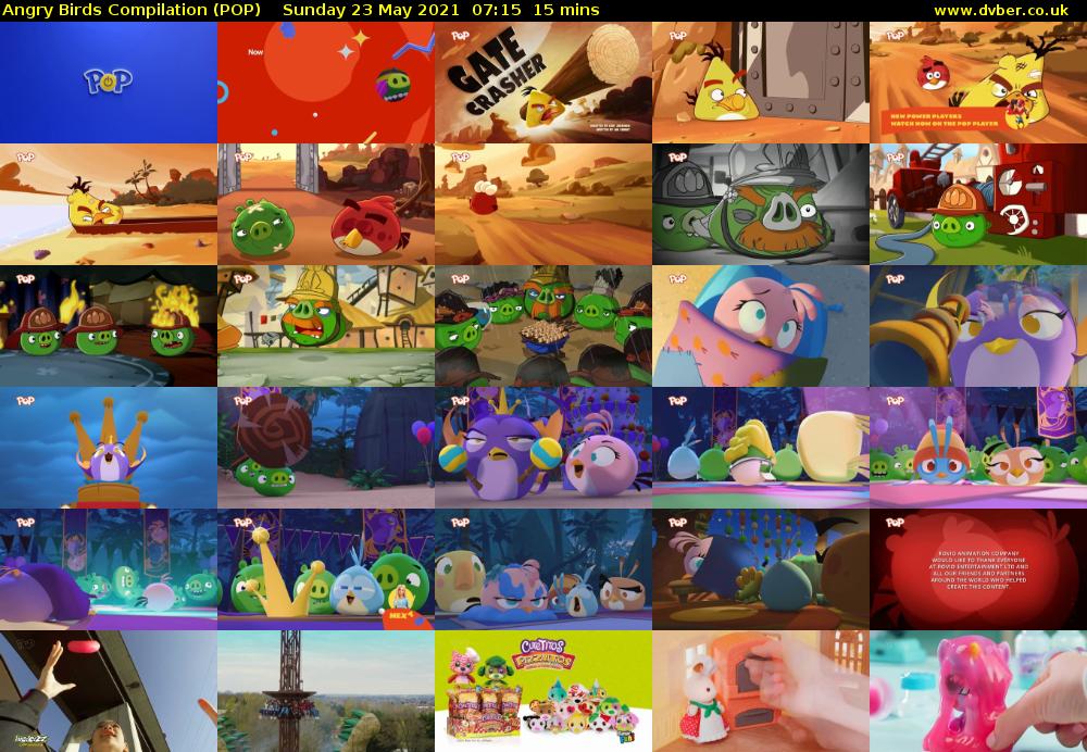 Angry Birds Compilation (POP) Sunday 23 May 2021 07:15 - 07:30