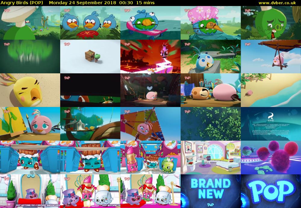 Angry Birds (POP) Monday 24 September 2018 00:30 - 00:45