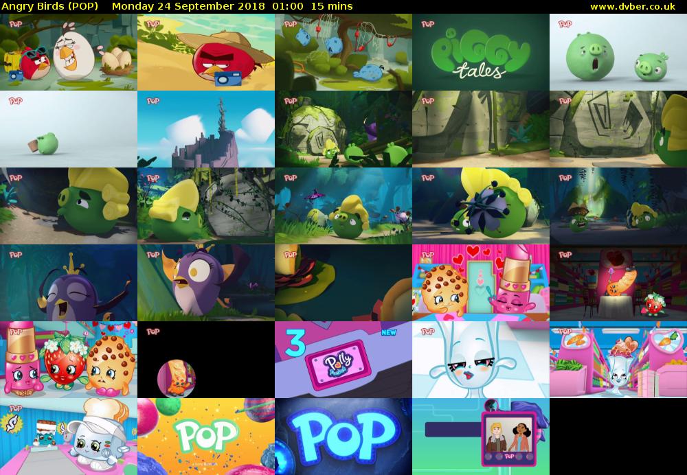 Angry Birds (POP) Monday 24 September 2018 01:00 - 01:15