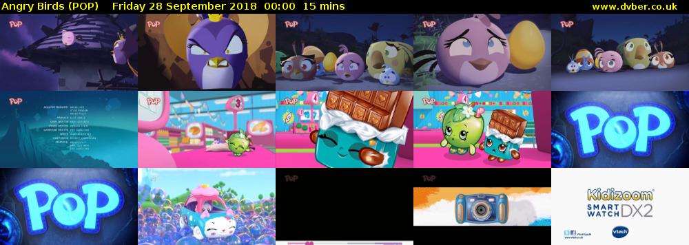 Angry Birds (POP) Friday 28 September 2018 00:00 - 00:15
