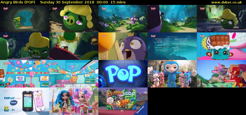 Angry Birds (POP) Sunday 30 September 2018 00:00 - 00:15