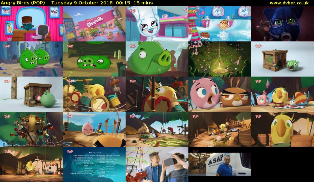 Angry Birds (POP) Tuesday 9 October 2018 00:15 - 00:30