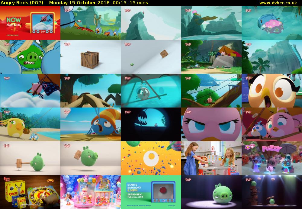 Angry Birds (POP) Monday 15 October 2018 00:15 - 00:30