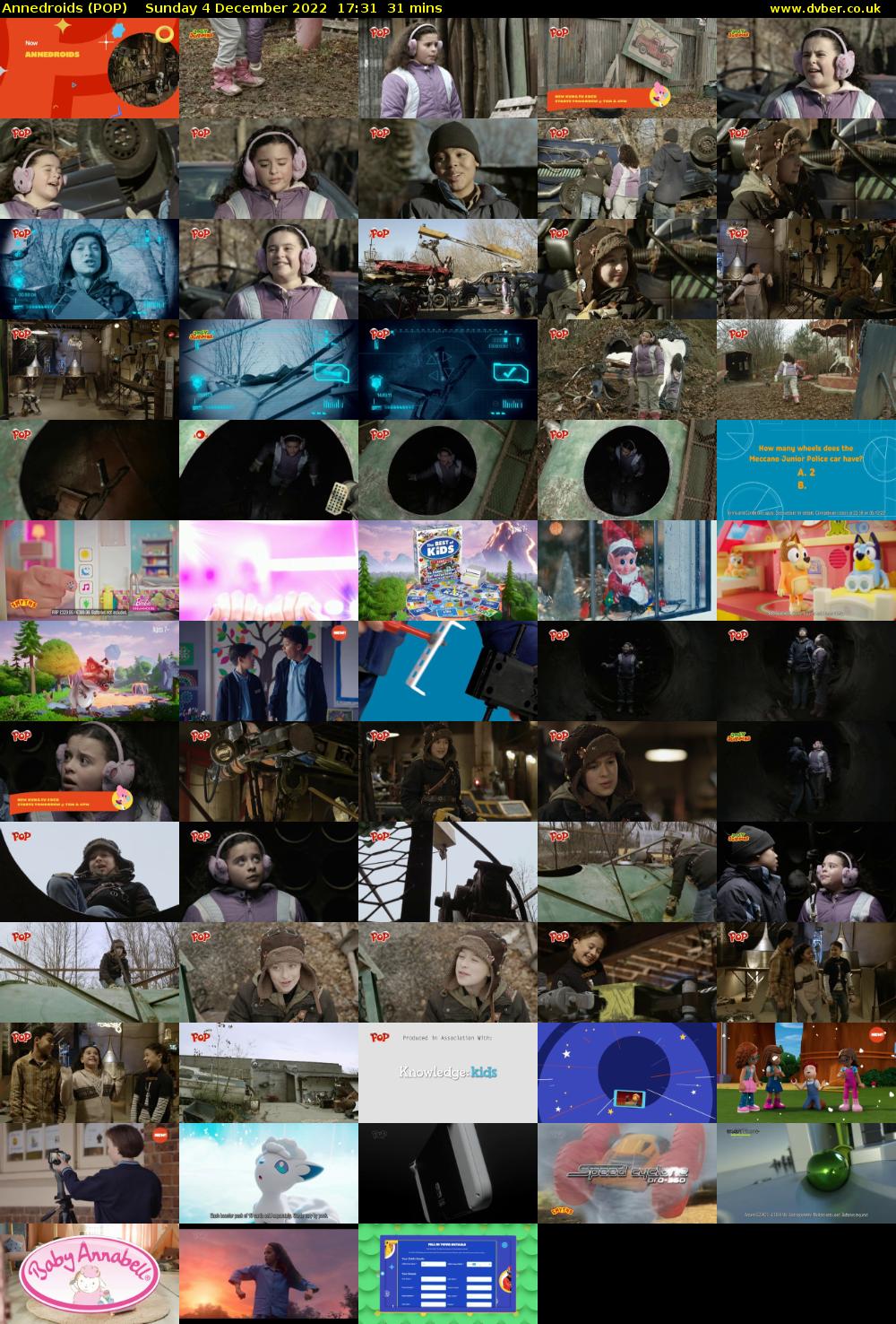 Annedroids (POP) Sunday 4 December 2022 17:31 - 18:02