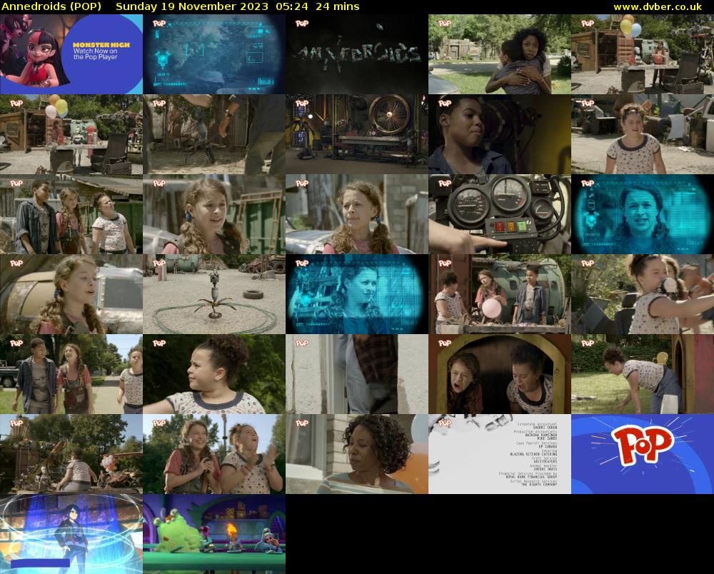 Annedroids (POP) Sunday 19 November 2023 05:24 - 05:48