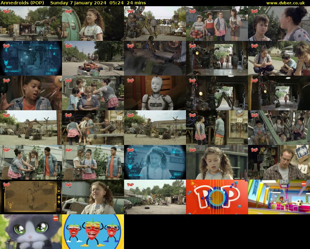 Annedroids (POP) Sunday 7 January 2024 05:24 - 05:48