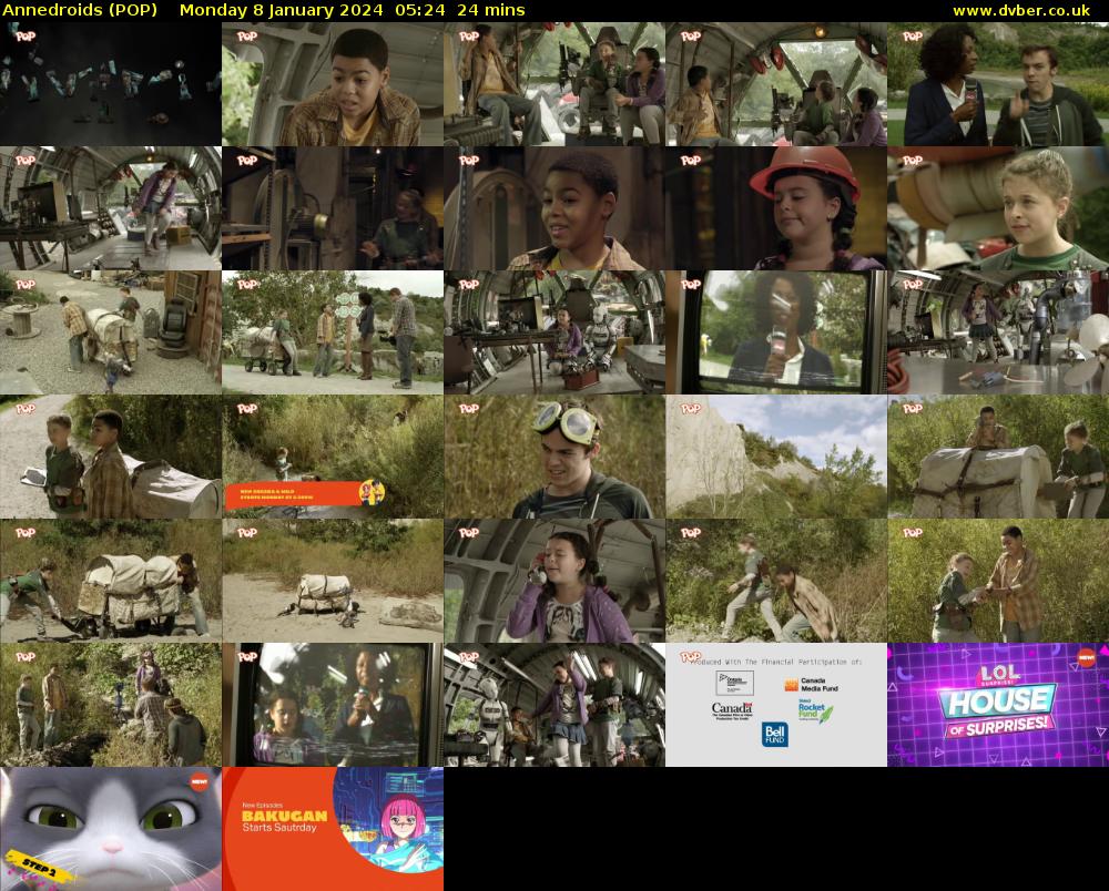 Annedroids (POP) Monday 8 January 2024 05:24 - 05:48