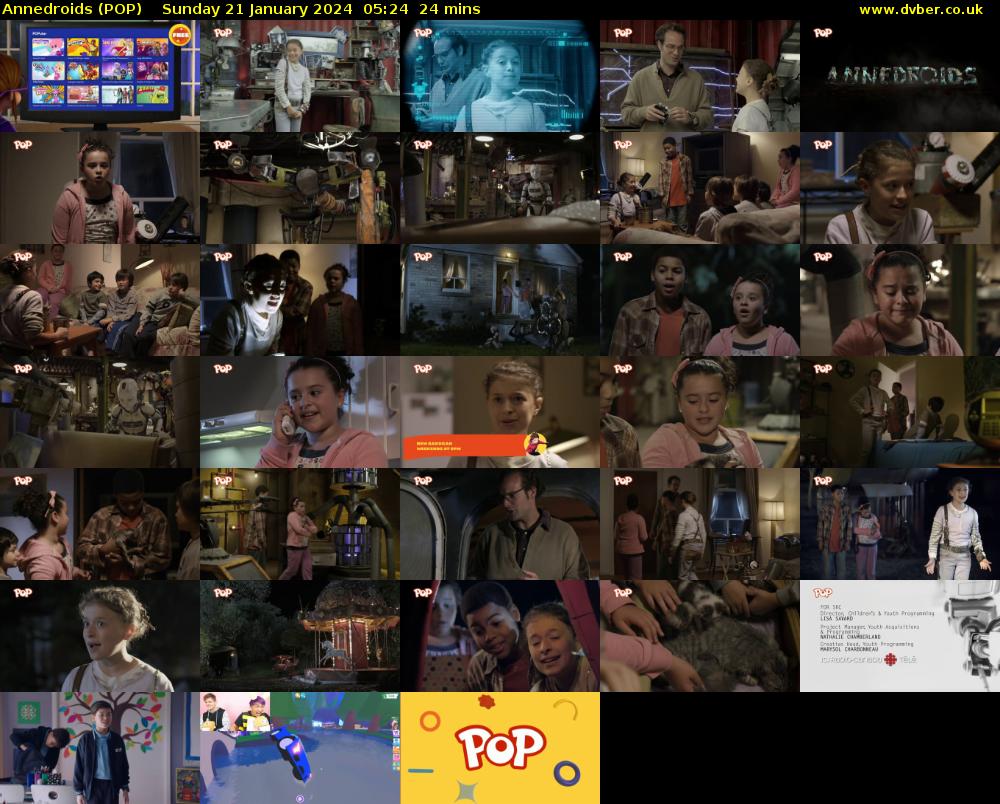 Annedroids (POP) Sunday 21 January 2024 05:24 - 05:48