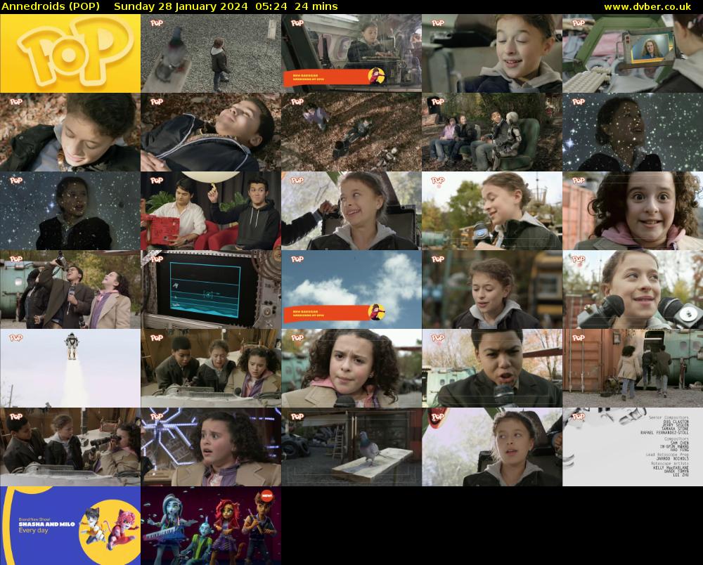 Annedroids (POP) Sunday 28 January 2024 05:24 - 05:48