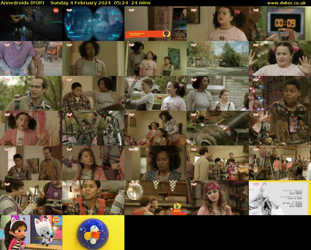 Annedroids (POP) Sunday 4 February 2024 05:24 - 05:48
