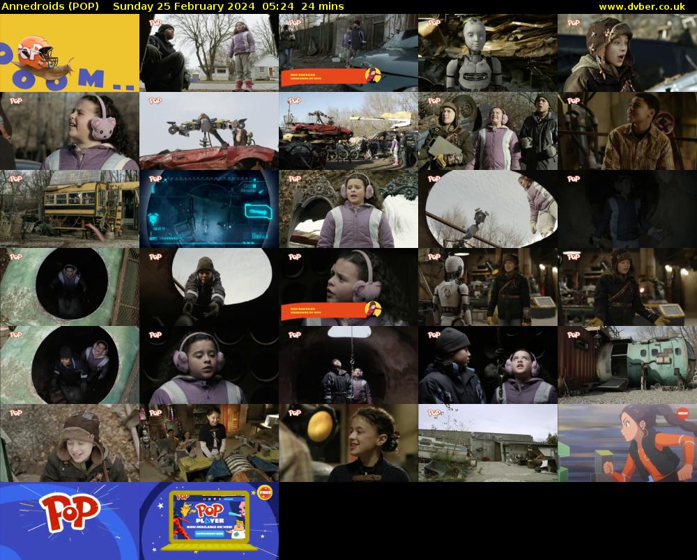 Annedroids (POP) Sunday 25 February 2024 05:24 - 05:48