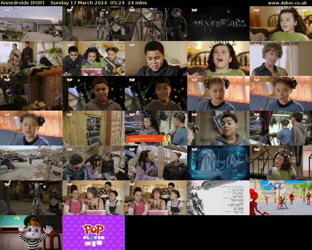 Annedroids (POP) Sunday 17 March 2024 05:24 - 05:48