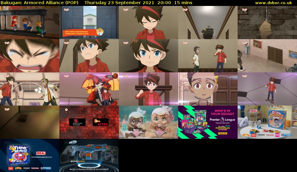 Bakugan: Armored Alliance (POP) Thursday 23 September 2021 20:00 - 20:15
