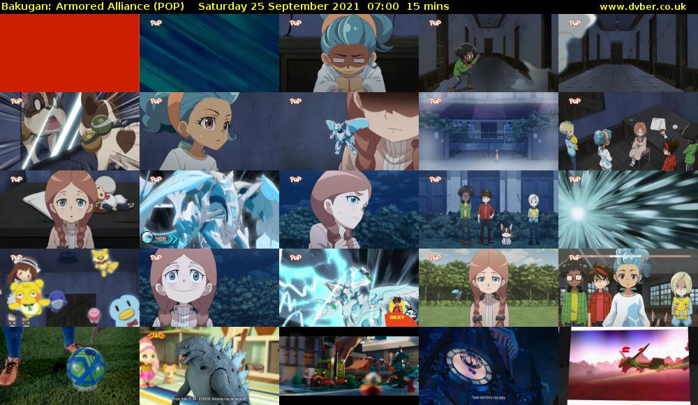 Bakugan: Armored Alliance (POP) Saturday 25 September 2021 07:00 - 07:15