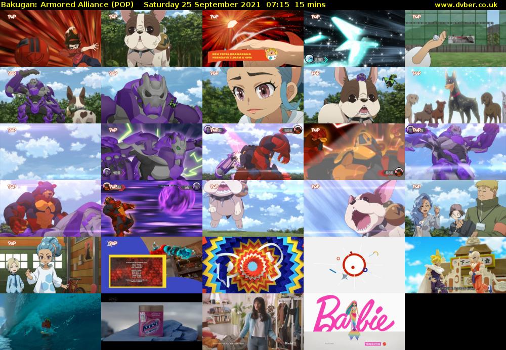 Bakugan: Armored Alliance (POP) Saturday 25 September 2021 07:15 - 07:30