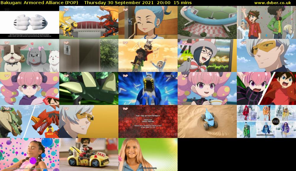 Bakugan: Armored Alliance (POP) Thursday 30 September 2021 20:00 - 20:15
