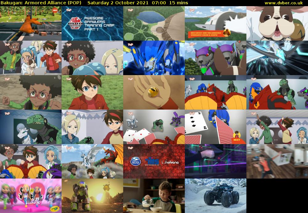 Bakugan: Armored Alliance (POP) Saturday 2 October 2021 07:00 - 07:15
