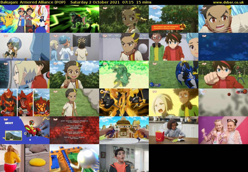 Bakugan: Armored Alliance (POP) Saturday 2 October 2021 07:15 - 07:30