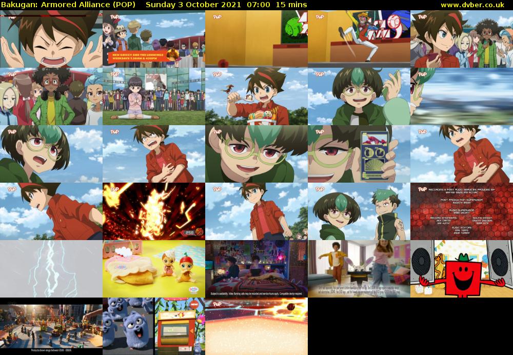 Bakugan: Armored Alliance (POP) Sunday 3 October 2021 07:00 - 07:15