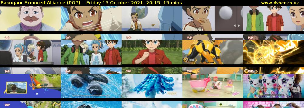 Bakugan: Armored Alliance (POP) Friday 15 October 2021 20:15 - 20:30