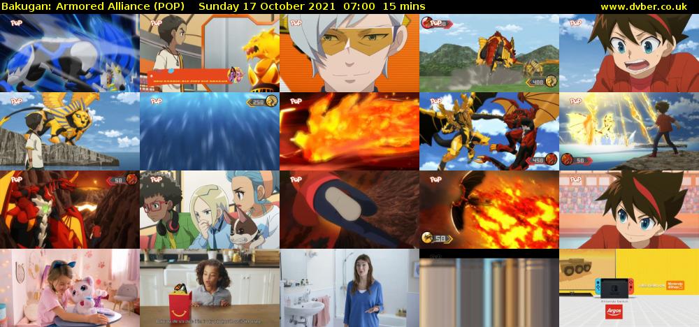 Bakugan: Armored Alliance (POP) Sunday 17 October 2021 07:00 - 07:15