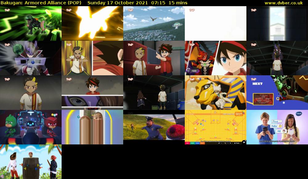 Bakugan: Armored Alliance (POP) Sunday 17 October 2021 07:15 - 07:30