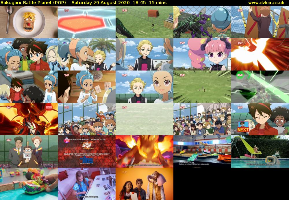 Bakugan: Battle Planet (POP) Saturday 29 August 2020 18:45 - 19:00