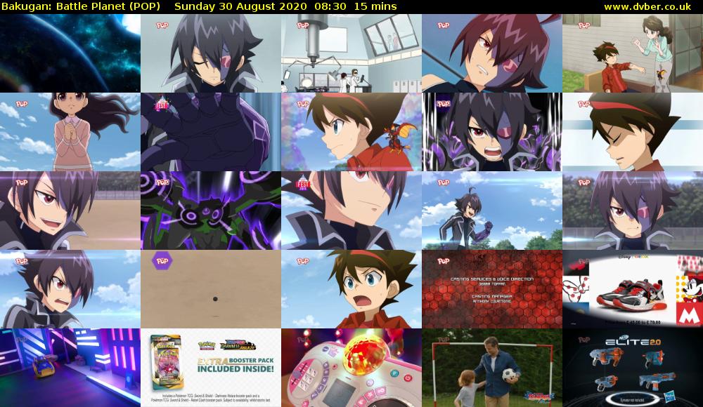 Bakugan: Battle Planet (POP) Sunday 30 August 2020 08:30 - 08:45