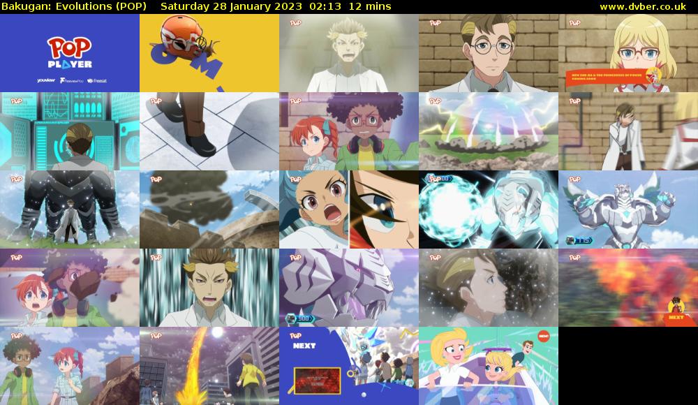 Bakugan: Evolutions (POP) Saturday 28 January 2023 02:13 - 02:25