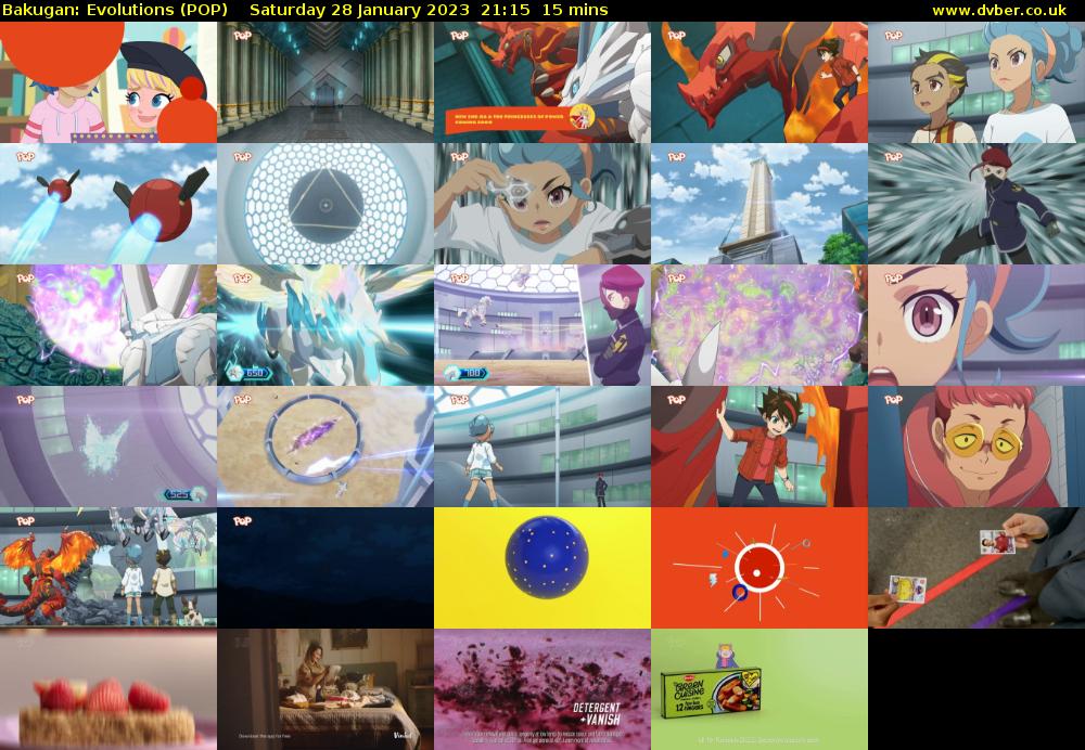 Bakugan: Evolutions (POP) Saturday 28 January 2023 21:15 - 21:30