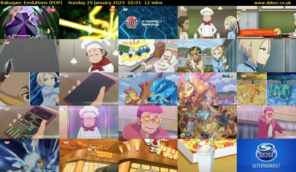 Bakugan: Evolutions (POP) Sunday 29 January 2023 02:01 - 02:13