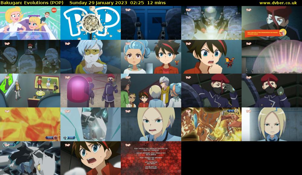 Bakugan: Evolutions (POP) Sunday 29 January 2023 02:25 - 02:37