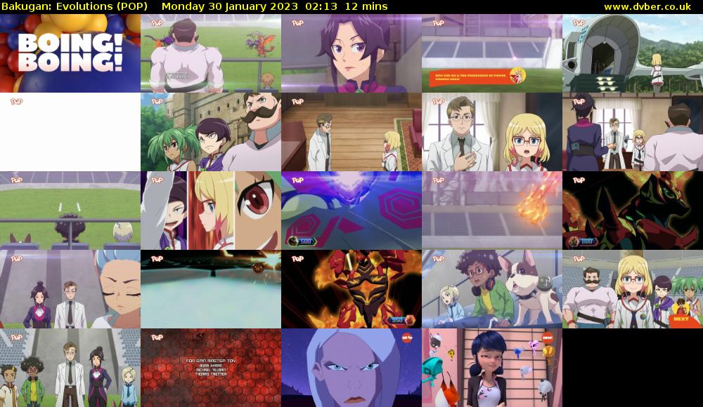 Bakugan: Evolutions (POP) Monday 30 January 2023 02:13 - 02:25