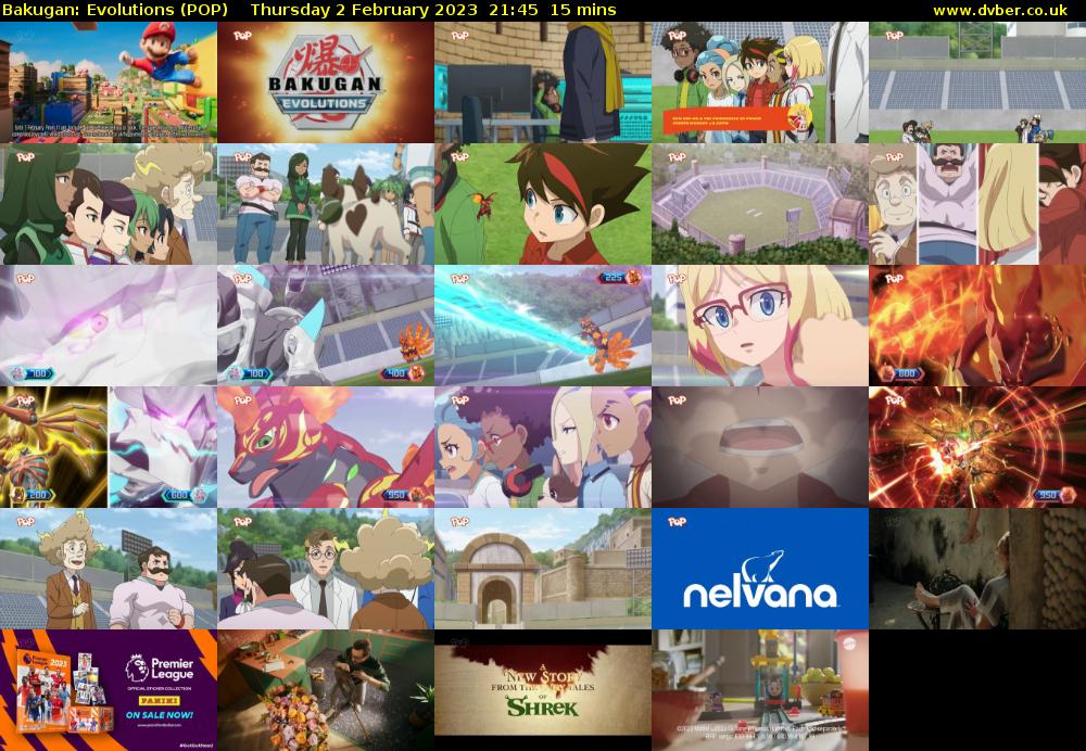Bakugan: Evolutions (POP) Thursday 2 February 2023 21:45 - 22:00
