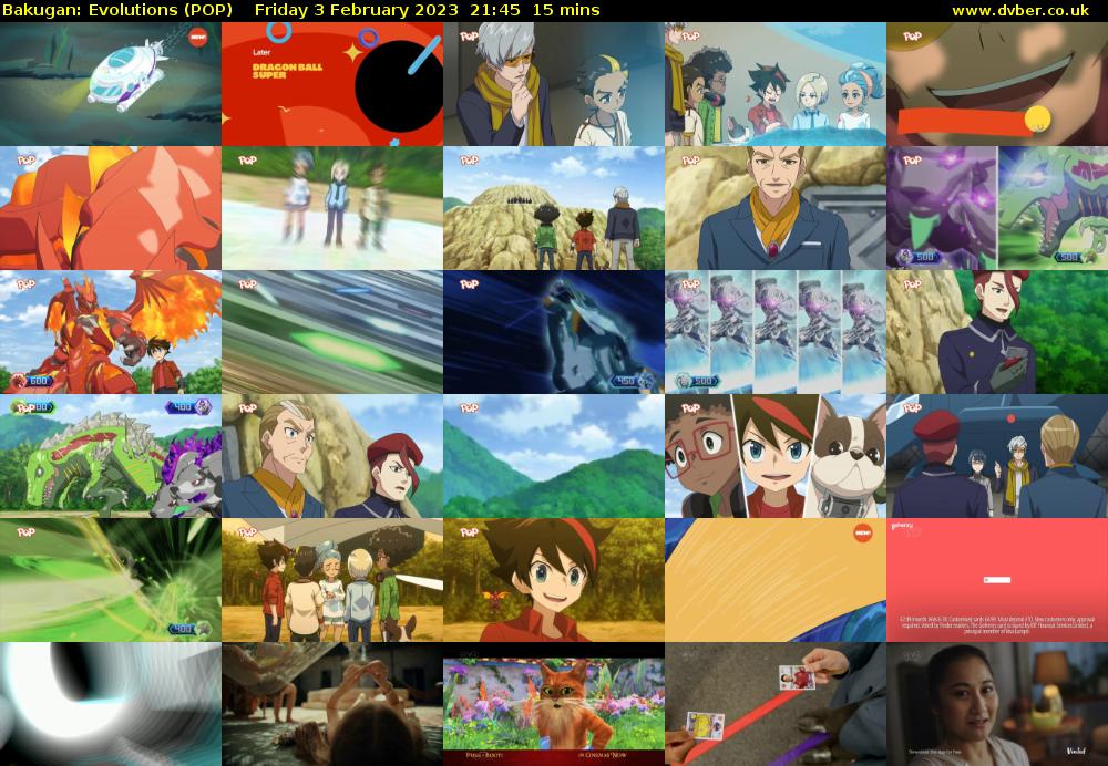 Bakugan: Evolutions (POP) Friday 3 February 2023 21:45 - 22:00