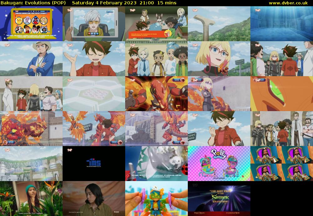 Bakugan: Evolutions (POP) Saturday 4 February 2023 21:00 - 21:15