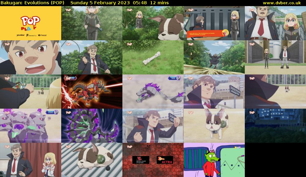 Bakugan: Evolutions (POP) Sunday 5 February 2023 05:48 - 06:00