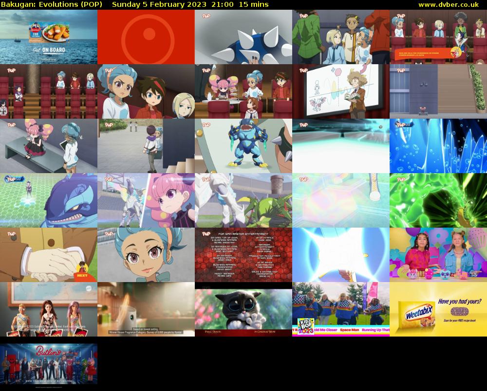 Bakugan: Evolutions (POP) Sunday 5 February 2023 21:00 - 21:15