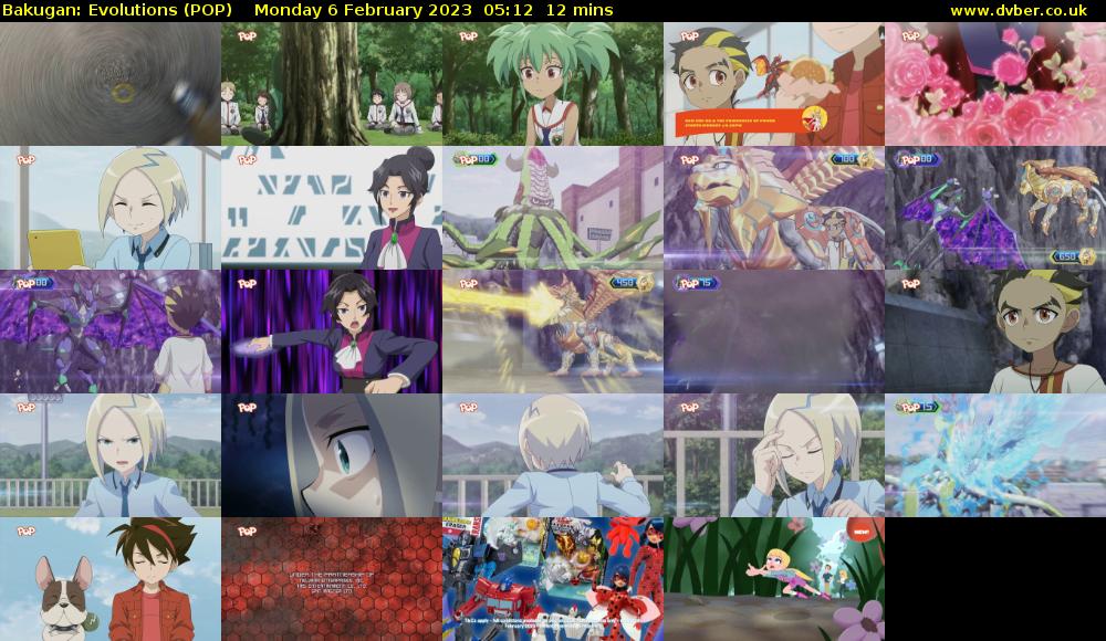 Bakugan: Evolutions (POP) Monday 6 February 2023 05:12 - 05:24