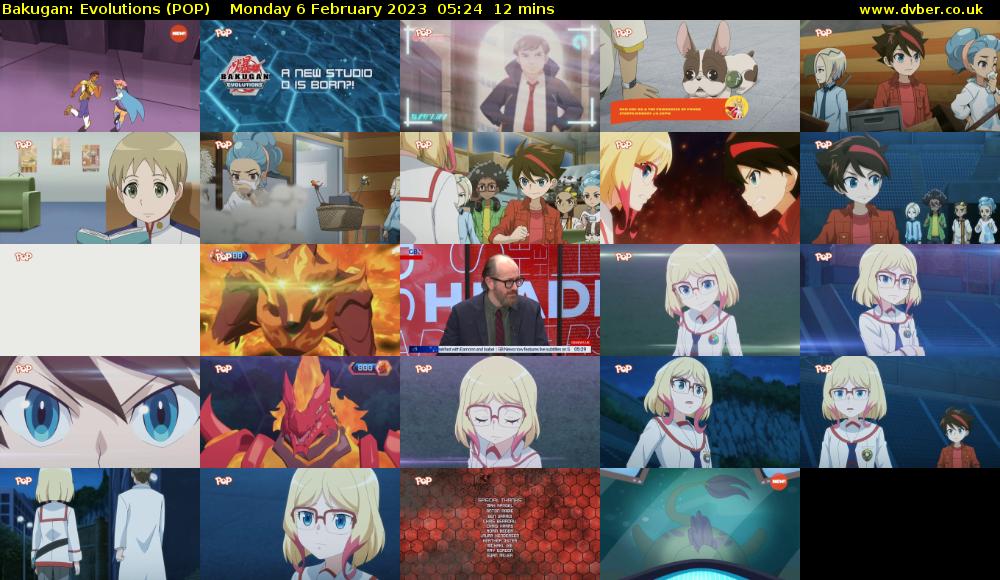 Bakugan: Evolutions (POP) Monday 6 February 2023 05:24 - 05:36