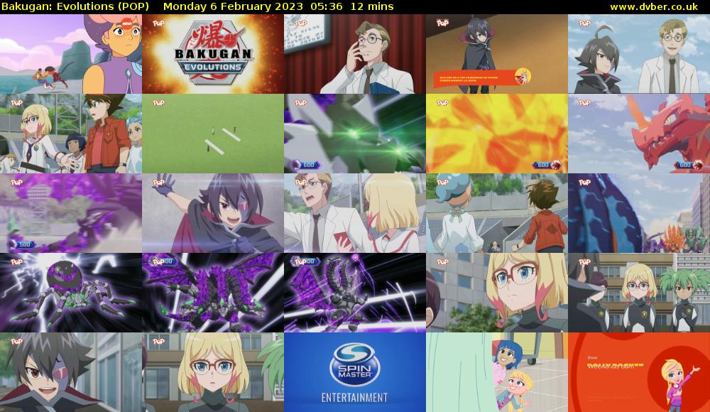 Bakugan: Evolutions (POP) Monday 6 February 2023 05:36 - 05:48
