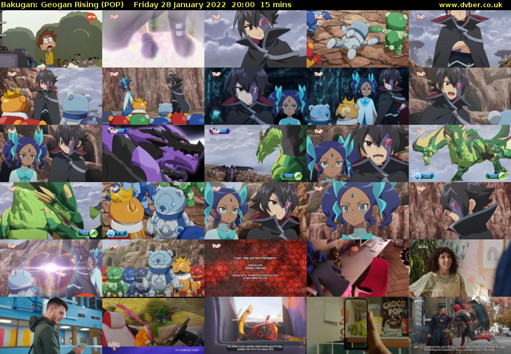 Bakugan: Geogan Rising (POP) Friday 28 January 2022 20:00 - 20:15