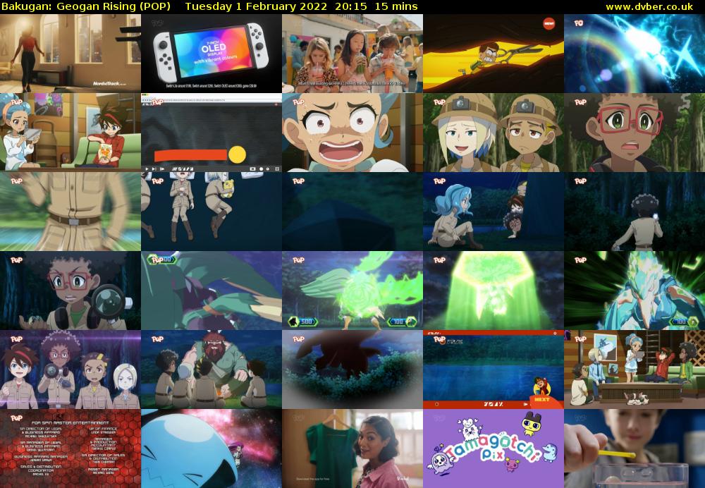 Bakugan: Geogan Rising (POP) Tuesday 1 February 2022 20:15 - 20:30