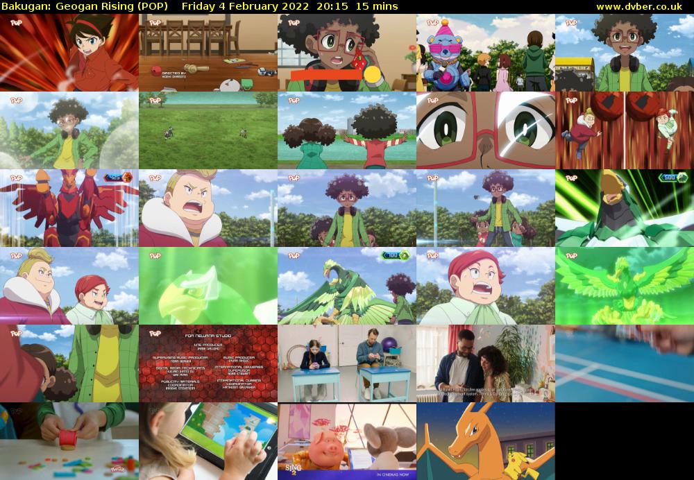 Bakugan: Geogan Rising (POP) Friday 4 February 2022 20:15 - 20:30