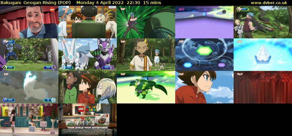 Bakugan: Geogan Rising (POP) Monday 4 April 2022 22:30 - 22:45