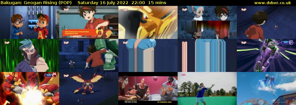 Bakugan: Geogan Rising (POP) Saturday 16 July 2022 22:00 - 22:15