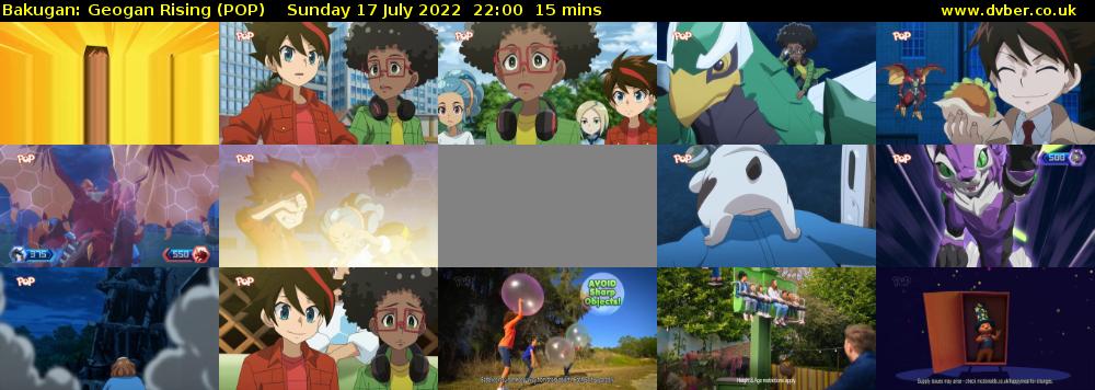 Bakugan: Geogan Rising (POP) Sunday 17 July 2022 22:00 - 22:15
